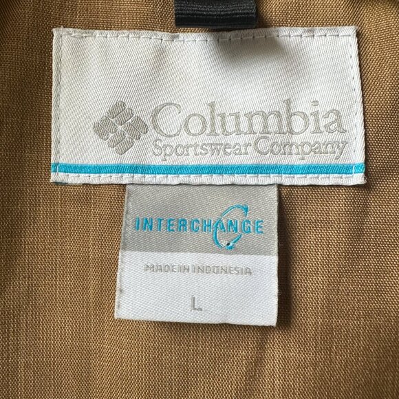 Like New Columbia Tan Horizons Pine Hooded Zip Front Shell in Men's Large - Picture 3 of 14